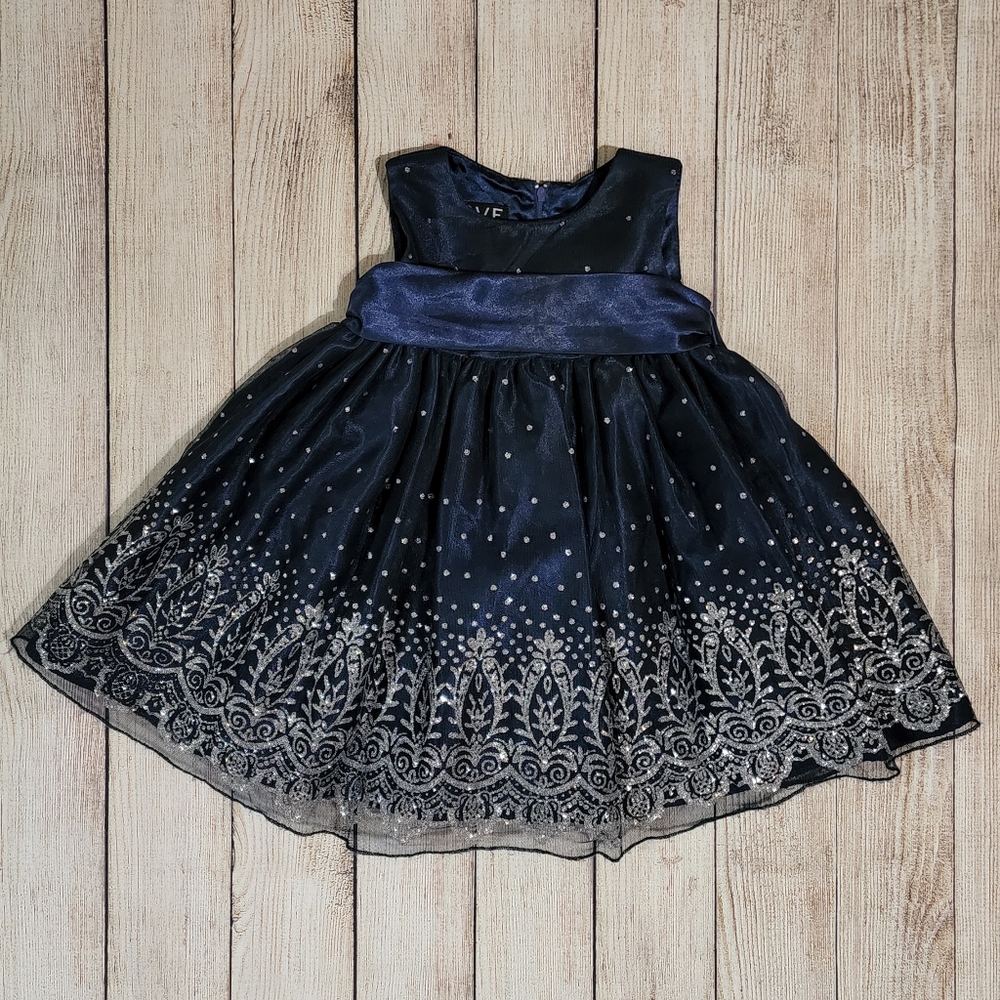 2T Formal Dress Glitter Detail
